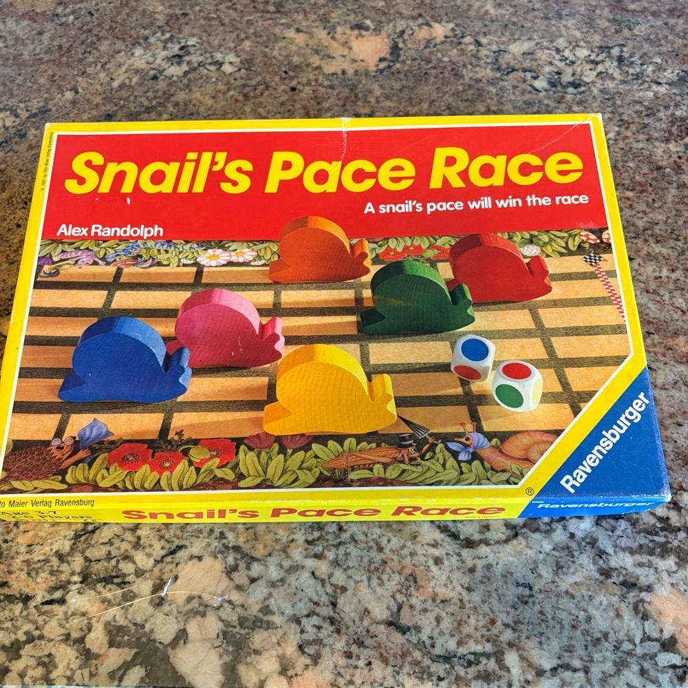 Vintage Ravensburger Snail's Pace Race Family Board Game - Multicolor - Picture 1 of 7
